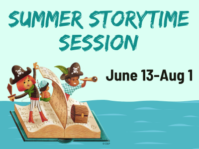 Summer storytime session June 13-August 1